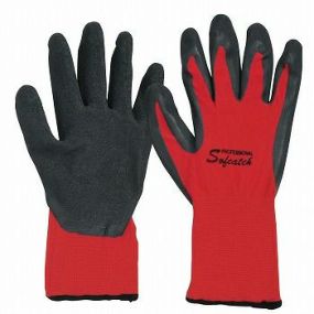 【背抜き手袋】ソフキャッチ PRO 背抜き手袋[10双入] 品番:A-361 (M・L・LLサイズ) おたふく手袋 (作業用手袋) ゴム張り 薄手 13ゲージ グリップ力 やわらかい フィットしやすい 低温でも硬くなりにくい軽作業 商品管理 背抜き手袋 天然ゴム