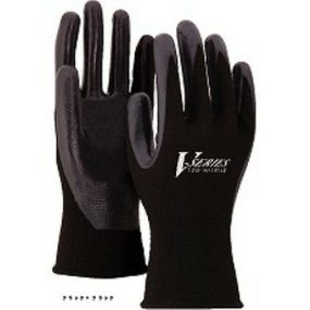 【背抜き手袋】ニトリル背抜き手袋 [10双入] 品番:A-32 (M・L・LLサイズ) おたふく手袋 (作業用手袋) 耐油 耐突き刺し ゴム張り 薄手 13ゲージ フィット グリップ力 耐熱性 突き刺しに強い 耐油性 耐摩耗性 耐薬品性 ニト 背抜き手袋 ニトリルゴム