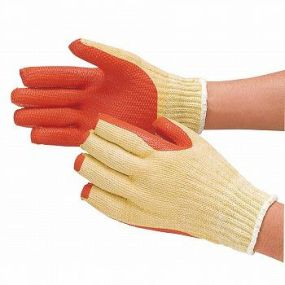 【ゴム張り手袋】強力ゴムバリ手袋[5双入] 品番:300 おたふく手袋 (作業用手袋) 背抜き 小ロット軍手 厚手 7ゲージ グリップ力 やわらかい フィットしやすい 低温でも硬くなりにくいグリップ力 天然ゴム ゴム張り軍手 ラバー軍手(ゴム張り)