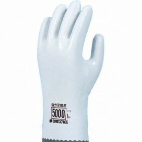【ゴム手袋】ダイローブ5000 裏地付耐溶剤 強力溶剤用手袋 [10双入] 品番:5000 (S・M・L・Lw・LLサイズ) ダイローブ (作業用手袋) ビニール手袋 ポリウレタン手袋 裏布付 耐溶剤 ダイヤゴム