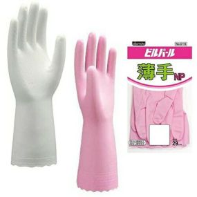 【ゴム手袋】ビルパール薄手NP ビニール手袋 10双入 品番:NO-015 (S・M・Lサイズ) オカモト (作業用手袋) フィット 柔らか 滑り止め ノンパウダー加工 耐油性 耐摩耗性 耐侯性 においが少ない 塩ビ手袋