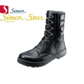 安全靴 ブーツ シモン simon シモンスター SS33 黒 1823380 1823382 メンズサイズ 大きいサイズ 小さいサイズ 幅広 3E セーフティー セイフテイ セイフティシューズ 滑りにくい すべりにくい 衝撃吸収 楽に曲がる 安全 作業靴 JIS規格 Simon
