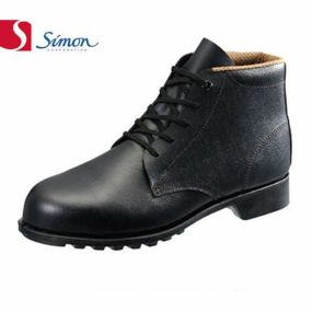 安全靴 シモン simon FD22 2120181 2120180 メンズサイズ 小さいサイズ 幅広 3E セーフティー セイフテイ セイフティシューズ 滑りにくい すべりにくい 安全 作業靴 ハイカット ブラック (黒 ) JIS規格 Simon