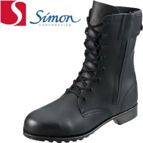 安全靴 ブーツ シモン simon 533 C01 2170170 メンズサイズ 小さいサイズ 幅広 3E セーフティー セイフテイ セイフティシューズ 滑りにくい すべりにくい 安全 作業靴 ロング ブラック (黒 ) JIS規格 Simon