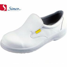 安全靴 シモン simon 7517 白静電靴 1122640 特定機能付 メンズサイズ 小さいサイズ 幅広 3E セーフティー セイフテイ セイフティシューズ 滑りにくい すべりにくい 衝撃吸収 楽に曲がる 安全 作業靴 短靴(革) ホ JIS規格 Simon