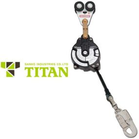 安全ブロック サンコー（タイタン/TITAN） 車両上 墜落防止システム 2軸ローラー&リトラクター MM-4GU型(4.0m) MM-4GU型 事故防止 墜落防止 セーフティーブロック 防災安全ブロック 事故防止 墜落防止