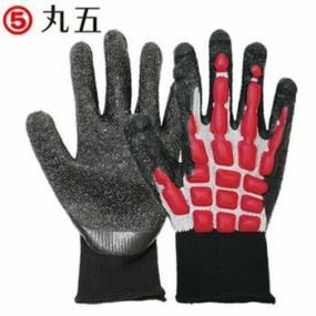 まもるくん#910 ハードタイプ 1双単位からバラ売り運送 土木 建築 衝撃緩和 すべりにくい 天然ゴム 合成ゴム 抗菌防臭加工 ゴムすべり止め フリーサイズ 10ゲージ まるご 910 マルゴ MARUGO 丸五 まもるくん 品番:910【作業手袋】手の甲 背抜き手袋
