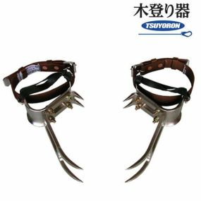 墜落制止用器具 藤井電工 ツヨロン 木登り器/4本爪／締付けベルト・ゴムバンド付 FR-100 墜落制止用器具