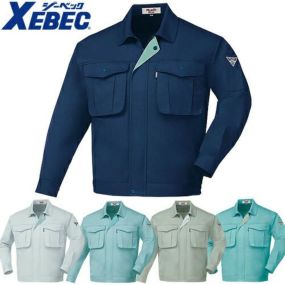 ジーベック XEBEC 1280 プリーツロンミニ ブルゾン ネイビー 紺 通年 秋冬用 メンズ 男性用 作業服 作業着 上着 長袖ブルゾン ジャケット 定番 工事 土木 溶接 塗装 上下セット対応 おしゃれ かっこいい 人気 ワーク企業 法人  作業 工場 制服 大きいサイズ