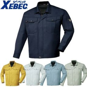 ジーベック XEBEC 1480 長袖ブルゾン 紺 ネイビー 通年 秋冬用 メンズ レディース ユニフォーム 男女兼用 作業服 作業着 上着 ジャケット 定番 上着 おしゃれ かっこいい 人気 企業 法人  ワーク 作業 工場 外作業 ワークユニフォーム 仕事 土木 工事 大きいサイズ