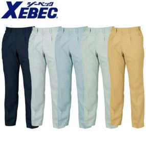 ジーベック 1490 ワンタックスラックス 作業服 作業ズボン 春夏 茶 作業服 メンズ 男性 作業着 作業パンツ パンツ スラックス 腿ポケット無 定番