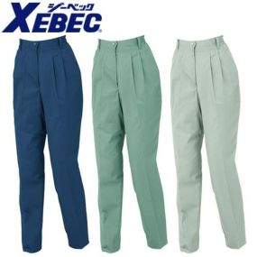 ジーベック 9204 レディススラックス【作業服 作業ズボン】春夏用 緑 作業服 女性用 婦人用 作業着 作業パンツ パンツ スラックス レディースパンツ 定番