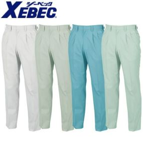 ジーベック 9900 ワンタックスラックス【作業服 作業ズボン】春夏用 緑 作業服 メンズ 男性 作業着 作業パンツ パンツ スラックス 腿ポケット無 定番