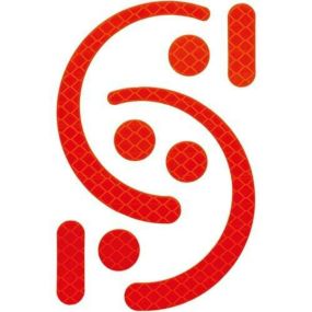 【7営業日で取寄出荷】 墜落制止用器具 安全帯 付属品 谷沢製作所 タニザワ 大口径フック用/蛍光プリズム反射ステッカー 891-PJ 高所作業 安全用品