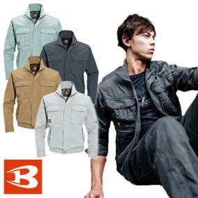 バートル 綿100% 作業着 ジャケット 8031 BURTLE 作業服 防縮 縮みにくい ウォッシュ加工 防寒 通年 秋冬 上着 おしゃれ かっこいい 人気 企業 法人 作業 工場 外作業 ワークユニフォーム 仕事 土木 工事 現場 黒 ブラック 大きいサイズ 3L 4L 5L