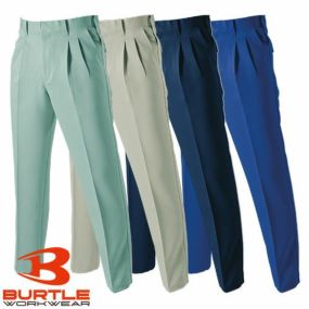 バートル 作業服 パンツ 9003 ツータックパンツ BURTLE 作業着 スラックス 腿ポケット無 ボトムス 秋冬 通年 作業ズボン 作業パンツ ワークパンツ ズボン おしゃれ かっこいい オフィス ユニホーム 作業 軽作業 外作業 工場 現場