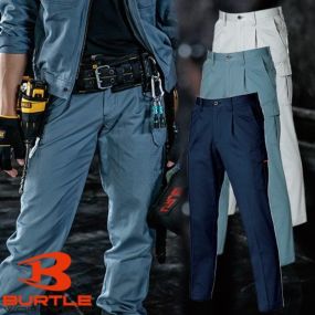 バートル 作業服 春夏 パンツ 1306 ワンタックカーゴパンツ BURTLE 春夏作業着 スラックス 作業着 カーゴパンツ