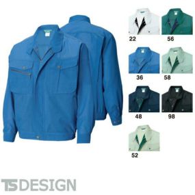 TS Design 藤和 7106 長袖ブルゾン メンズ 春夏 作業服 作業着 ワークウエア ブルゾン