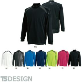 TS Design 藤和 3085 スマートネックシャツ ユニセックス(メンズ・レディース対応) 秋冬 通年 長袖Tシャツ カジュアル