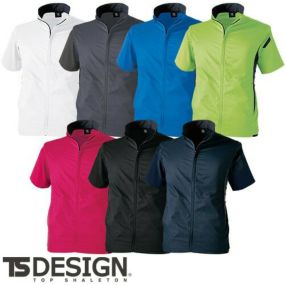 TS Design 藤和 846656 スーパーライトストレッチショートスリーブジャケット 作業着 作業服 ストレッチ ジャンパー 半袖 通年 ジャケット・ヤッケ おしゃれ かっこいい 人気 ワーク企業 法人 作業 工場 外作業