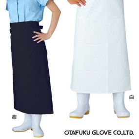 おたふく手袋 ワンタッチ前掛け 腰下 6115 前掛け エプロン