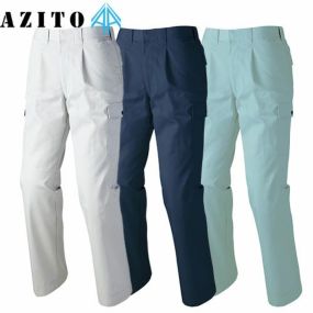 アイトス AZ-3421 シャーリングカーゴパンツ AITOZ 作業服 作業着 ポケット付き ボトムス 秋冬 通年 カーゴパンツ おしゃれ かっこいい 人気 ズボン 作業ズボン 作業パンツ 作業 工事 土木 塗装 DIY アジト AZITO メンズ レディース 男女兼用
