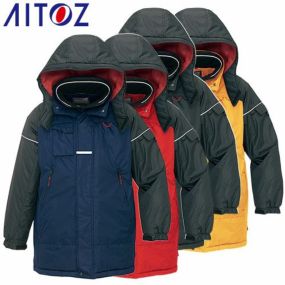 AITOZ アイトス 防寒コート 防寒ジャケット 保温 人気 安い アウター ブルゾン ドカジャン 防寒ジャンパー ダウン 上着 防寒着 おしゃれ 暖かい 秋冬 かっこいい 作業着 ワーク マン メンズ 釣り キャンプ 登山 アウトドア AZ-6060 男性用 撥水