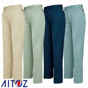 アイトス AZ-6382 ワークパンツ 2タック ツータック AITOZ 作業服 作業着 腿ポケット無 ボトムス 秋冬 通年 スラックス 作業ズボン 作業パンツ ワークパンツ ズボン おしゃれ かっこいい 作業 軽作業 外作業 メンズ レディース 男女兼用