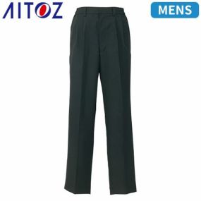 アイトス AZ-8636 メンズシャーリングパンツ 2タック ツータック AITOZ 作業服 作業着 腿ポケット無 秋冬 通年 スラックス 作業ズボン 作業パンツ ワークパンツ ズボン おしゃれ かっこいい オフィス ユニホーム メンズ 男性用
