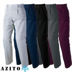 アイトス AZ-11403 ワークパンツ 1タック ワンタック AITOZ 作業服 作業着 腿ポケット無 ボトムス 秋冬 通年 スラックス ズボン パンツ ズボン おしゃれ かっこいい ユニホーム 作業 軽作業 外作業 アジト AZITO メンズ レディース 男女兼用