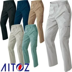 アイトス AZ-60321 ストレッチカーゴパンツ ノータック 男女兼用 AITOZ 作業服 作業着 秋冬 通年 カーゴパンツ おしゃれ かっこいい 人気 ズボン 作業ズボン 作業パンツ 作業 工事 土木 塗装 DIY アジト AZITO メンズ レディース