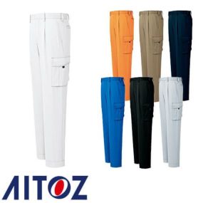 アイトス AZ-60421 カーゴパンツ 1タック ワンタック 男女兼用 AITOZ 作業服 作業着 ポケット付き 秋冬 通年 カーゴパンツ おしゃれ かっこいい 人気 ズボン 作業ズボン 作業パンツ 作業 工事 塗装 DIY アジト AZITO メンズ レディース 帯電防止
