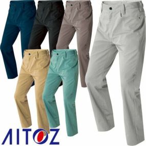 アイトス AZ-60620 ワークパンツ ノータック AITOZ 作業服 作業着 腿ポケット無 ボトムス 秋冬 通年 スラックス 作業ズボン 作業パンツ ワークパンツ ズボン おしゃれ かっこいい オフィス ユニホーム アジト AZITO メンズ レディース 男女兼用