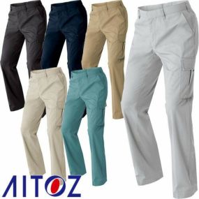 アイトス AZ-60721 カーゴパンツ ノータック 男女兼用 AITOZ 作業服 作業着 ポケット付き 秋冬 通年 カーゴパンツ おしゃれ かっこいい 人気 ズボン 作業ズボン 作業パンツ 作業 工事 土木 塗装 DIY アジト AZITO メンズ レディース