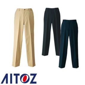 アイトス AZ-HS2604 メンズチノパンツ ノータック AITOZ 作業服 作業着 腿ポケット無 ボトムス 秋冬 通年 スラックス 作業ズボン 作業パンツ ワークパンツ ズボン おしゃれ かっこいい 作業 軽作業 外作業 工場 メンズ 男性用