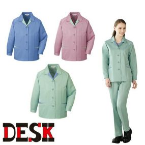 自重堂 DESK 作業服 833 スモック 秋冬 レディース 作業着 女性用 ワークウエア 通年 レディース上着 女性用作業着 おしゃれ かっこいい 企業 法人 ワーク 作業 ワークユニフォーム ワークウェア ユニフォーム 仕事 土木 工事