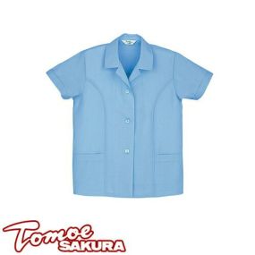 自重堂 TomoeSAKURA 作業服 1100 半袖スモック 春夏 レディース 作業着 ワークウエア レディース上着