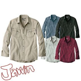 自重堂 Jawin 作業服 51104 長袖シャツ 秋冬 メンズ 作業着 長袖 ワークウエア 通年 ワークシャツ