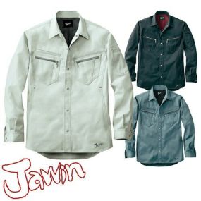 自重堂 Jawin 作業服 51804 長袖シャツ 秋冬 メンズ 作業着 長袖 ワークウエア 通年 ワークシャツ