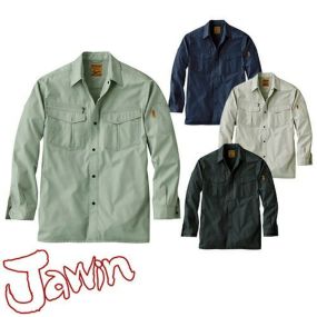 自重堂 Jawin 作業服 55204 長袖シャツ 春夏 メンズ 作業着 長袖 ワークウエア ワークシャツ
