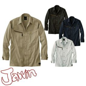 自重堂 Jawin 作業服 55504 長袖シャツ 春夏 メンズ 作業着 長袖 ワークウエア ワークシャツ