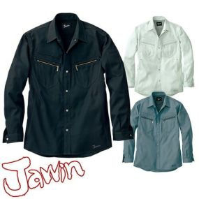 自重堂 Jawin 作業服 55804 長袖シャツ 春夏 メンズ 作業着 長袖 ワークウエア ワークシャツ