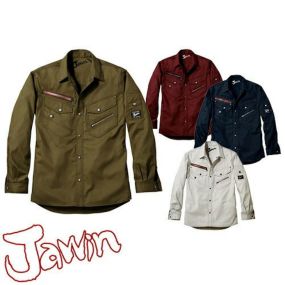 自重堂 Jawin 作業服 56004 長袖シャツ 春夏 メンズ 作業着 長袖 ワークウエア ワークシャツ