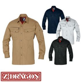 自重堂 Z-DRAGON 作業服 75204 長袖シャツ 春夏 ユニセックス メンズ・レディース対応 作業着 ワークシャツ