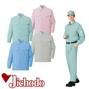 自重堂 作業服 84304 長袖シャツ 春夏 ユニセックス 作業着 長袖 ワークウエア ワークシャツ