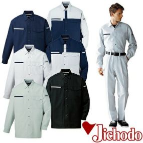 自重堂 作業服 86304 長袖シャツ 春夏 ユニセックス 作業着 長袖 ワークウエア ワークシャツ