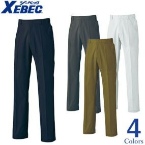 作業服 パンツ スラックス ジーベック XEBEC 2010 作業着 春夏 ワークウェア 腿ポケット無ズボン