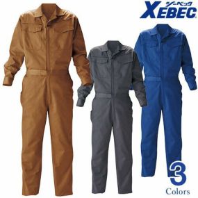 作業服 つなぎ ジーベック XEBEC テーラー襟続服 34012 作業着 春夏 ワークウェア ツナギサロペット ツナギ