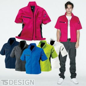 作業服 ブルゾン 藤和 TS Design AIR ACTIVE ショートスリーブジャケット 8156 作業着 春夏 ジャケット・ヤッケ