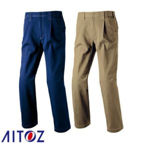 作業服 パンツ スラックス AITOZ アイトス アジト ワークパンツ ワンタック AZ-60820 作業着 通年 秋冬 作業ズボン 作業パンツ ワークパンツ ズボン おしゃれ かっこいい 作業 軽作業 外作業 工場 現場 メンズ レディース 男女兼用